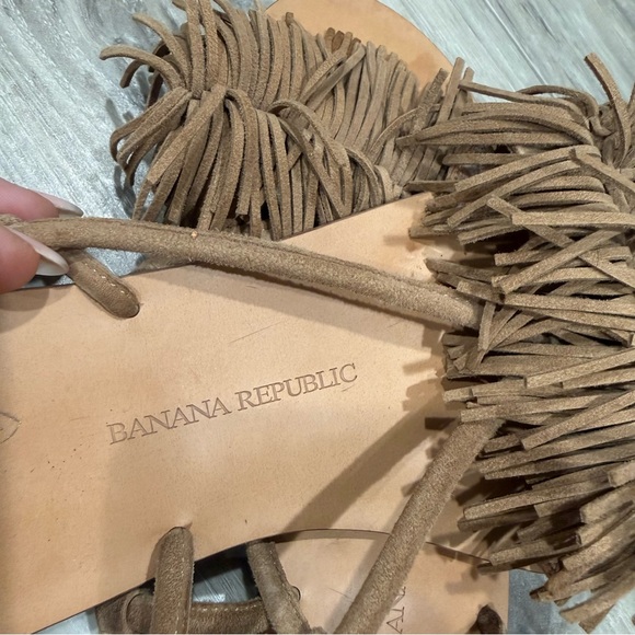 Banana Republic Women's Brown Fringe Sandals - Picture 3 of 5